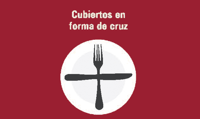 CUBIERTOS FORMA DE CRUZ
