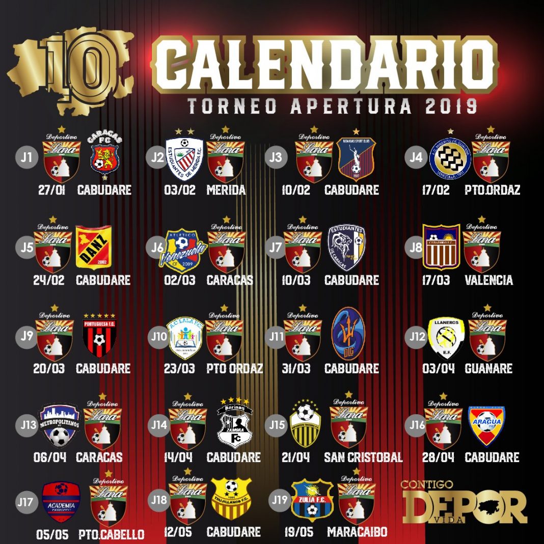 Presentado el calendario del fútbol venezolano y Lara se prepara con