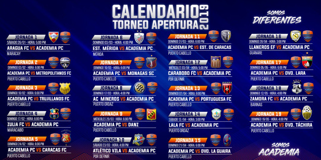 Presentado el calendario del fútbol venezolano y Lara se prepara con