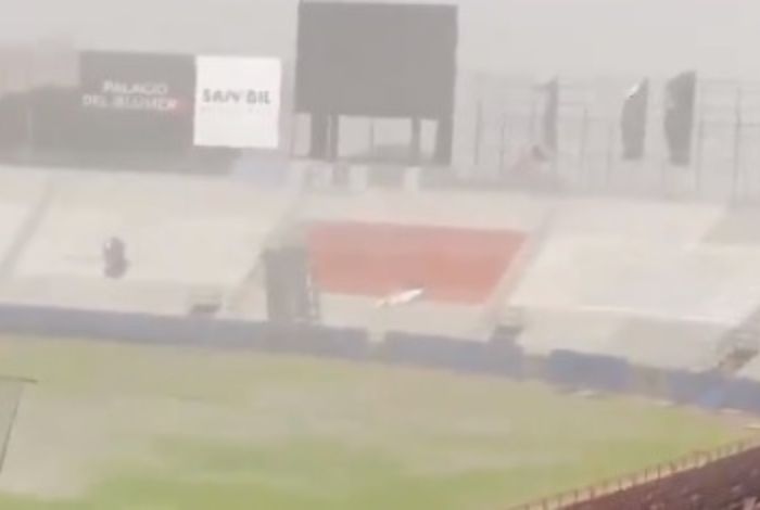 Inundado el estadio Luis Aparicio «El Grande» y Águilas practica a