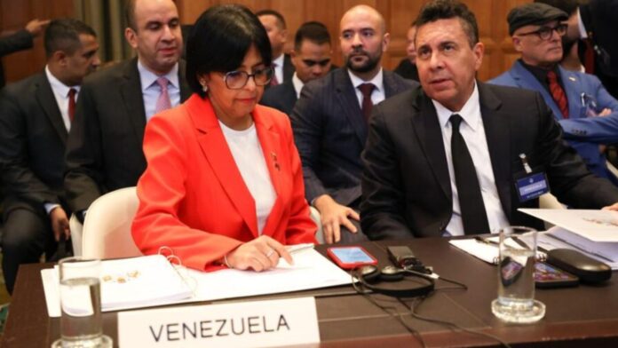 Delcy Rodríguez, representante de Venezuela en defensa del Esequibo en la Corte Internacional de Justicia