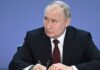 Putin en reunión con funcionarios habló del ataque a Moscú