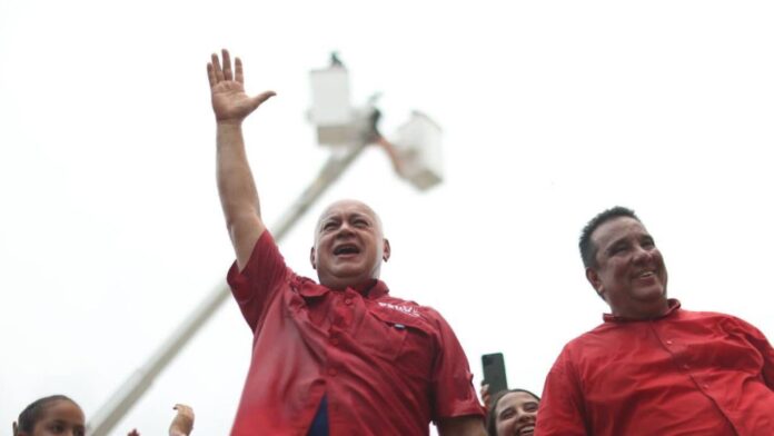 Diosdado Cabello en acto chavista en Trujillo