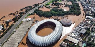 Inundaciones por fuertes lluvias en Porto Alegre