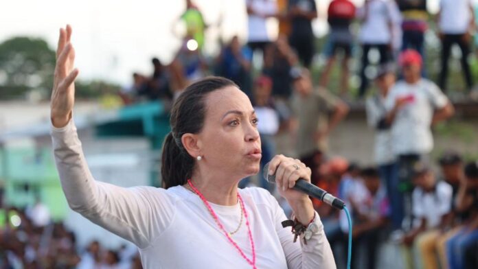 La actividad de María Corina Machado en la ciudad de San Juan de Payara