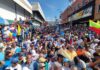 Las calles de Cabudare llenas de gente a la espera de María Corina Machado