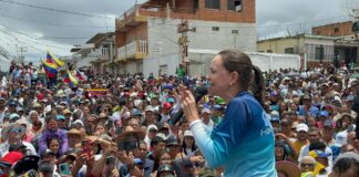 María Corina Machado en Sanare