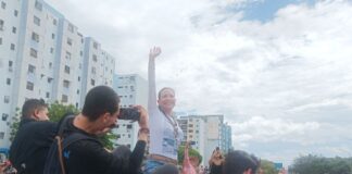 María Corina Machado en su visita a la ciudad de Barquisimeto