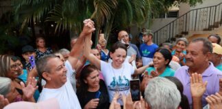 María Corina Machado recibió respaldo en la población de Arenales, estado Lara