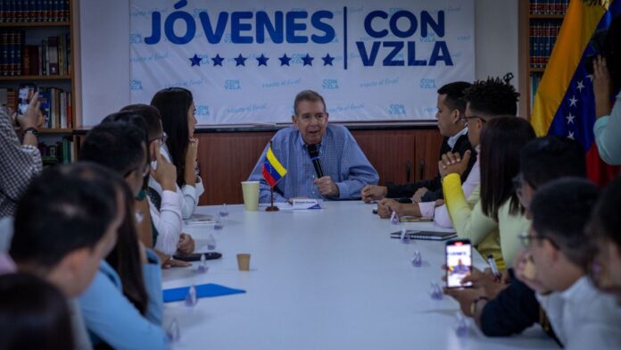 Edmundo González se reunió con líderes de la juventud venezolana