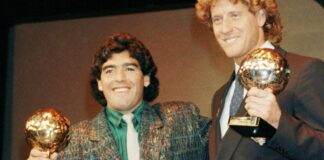 Maradona con su Balón de Oro