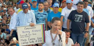 María Corina Machado recuerda a Henry Alviarez en Porlamar