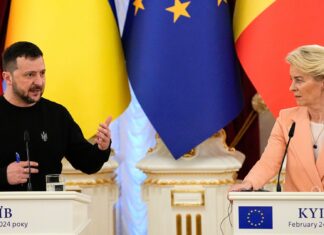 Volodymyr Zelenskyy, Ucrania y Ursula von der Leyen, UE