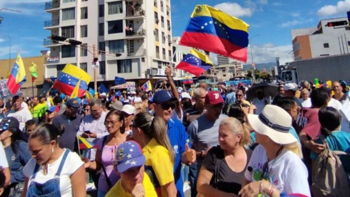 Caminata de la oposición en Lara