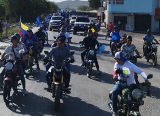 Dirigencia opositora realiza caravana al oeste de Barquisimeto