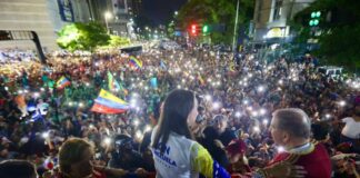 María Corina y Edmundo González en El Marqués