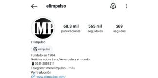 La cuenta de Instagram de El Impulso fue suspendida temporalmente este 27 de julio.