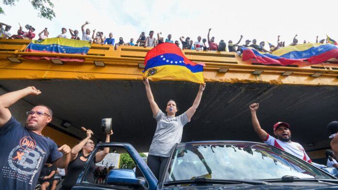 Protestas en Venezuela tras resultados electorales