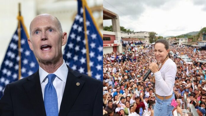 Rick Scott apoya a María Corina Machado