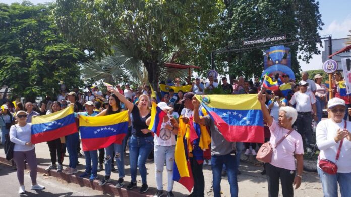 Concentración en apoyo a María Corina Machado y Edmundo González