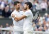 Djokovic junto a Carlos Alcaraz