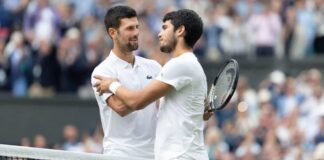 Djokovic junto a Carlos Alcaraz