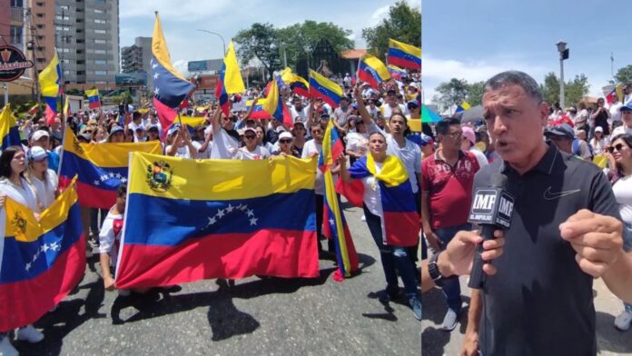 José Gregorio Zaá en protesta pacífica en Barquisimeto