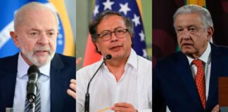 Los presidentes de Brasil Colombia y México