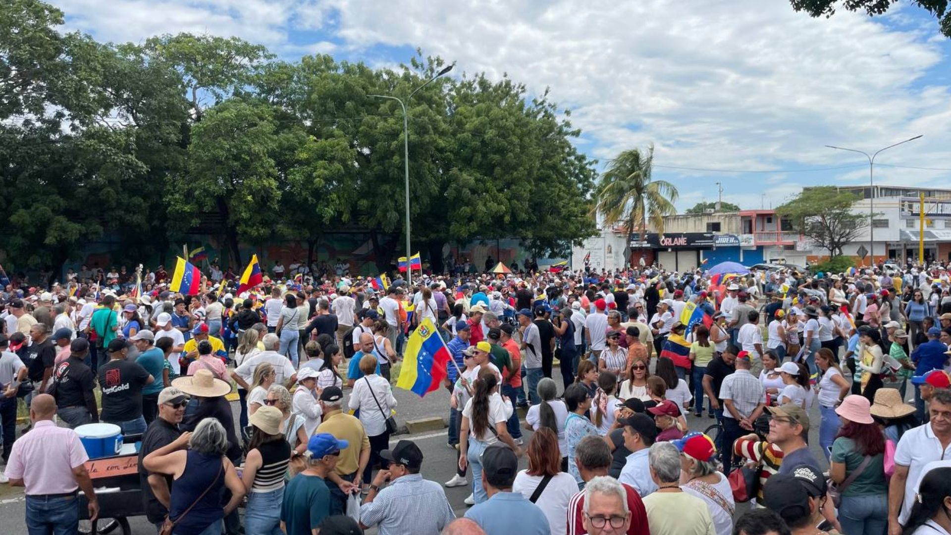 Manifestación en Barquisimeto en la Gran Marcha Mundial por la Verdad