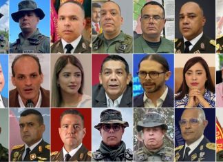 21 funcionarios venezolanos sancionados