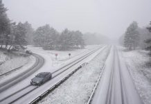 Francia con nieve