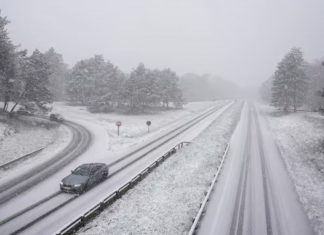 Francia con nieve