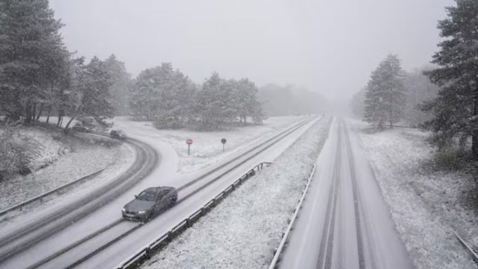 Francia con nieve