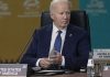 Joe Biden, presidente de Estados Unidos en la cumbre de Cooperación Económica Asia-Pacífico en Perú.