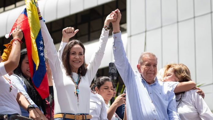 María Corina Machado y Edmundo González