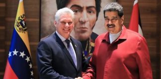 Presidentes de Cuba y Venezuela