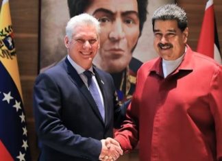 Presidentes de Cuba y Venezuela