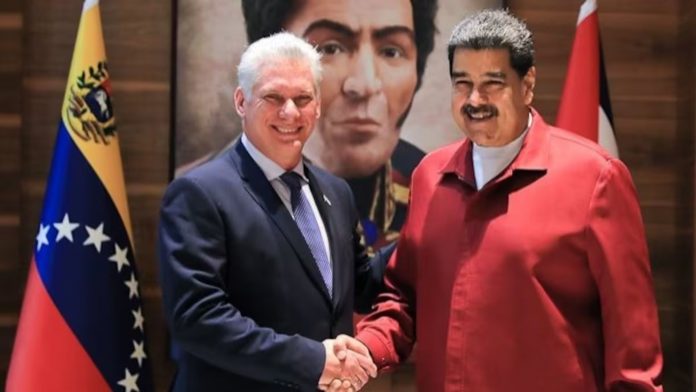 Presidentes de Cuba y Venezuela