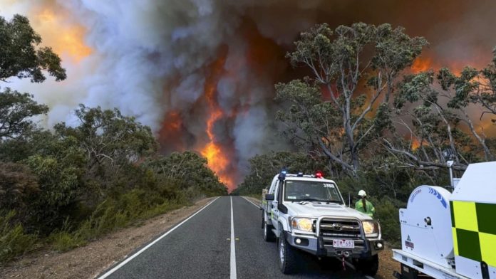 Sur de Australia preocupado ante incendios forestales