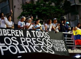 Protestas por excarcelación de presos políticos