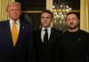 TRUMP, MACRON, ZELENSKY