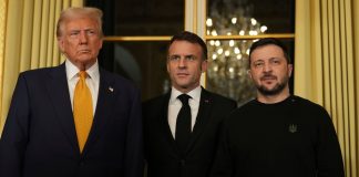 TRUMP, MACRON, ZELENSKY