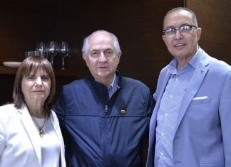 Richard Blanco y Antonio Ledezma se reunieron con Patricia Bullrich