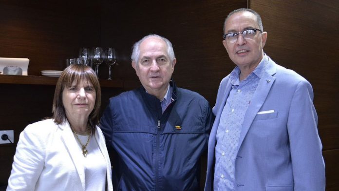 Richard Blanco y Antonio Ledezma se reunieron con Patricia Bullrich