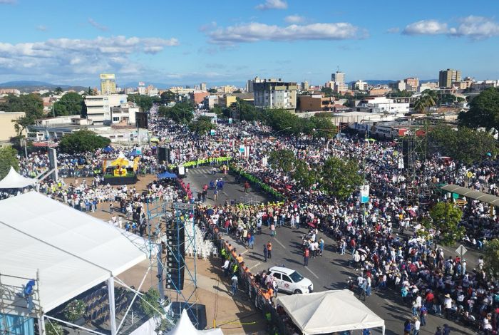 Divina Pastora en su llegada a la Catedral de Barquisimeto