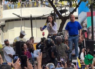 Reaparición de Juan Pablo Guanipa junto a María Corina Machado tras meses de clandestinidad