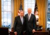 Edmundo González y el presidente de los Estados Unidos durante la reunión