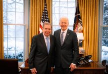 Edmundo González y el presidente de los Estados Unidos durante la reunión