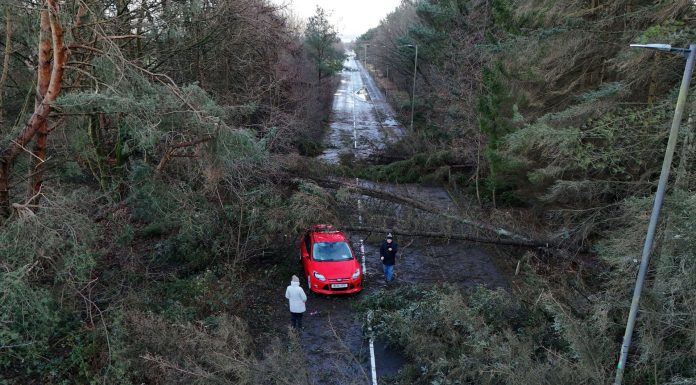 Tormenta en Irlanda