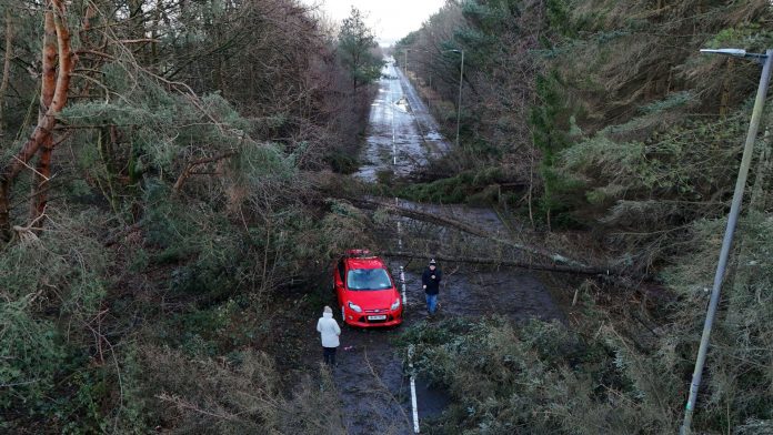 Tormenta en Irlanda